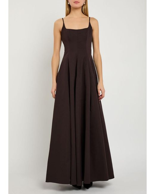 Staud Purple Joy Cotton-Blend Maxi Dress