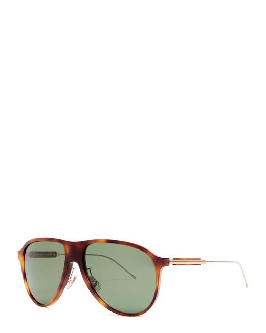 Brunello Cucinelli Green Sartorial Aviator-Style Sunglasses for men