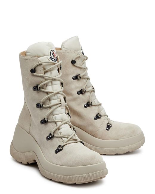 Moncler Natural Resile Trek Suede Ankle Boots