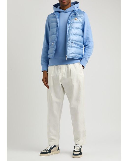 Moncler Blue Gui Quilted Shell Gilet for men