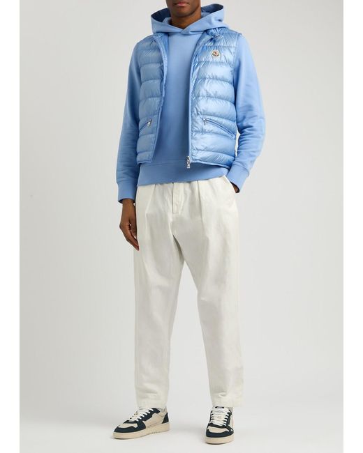 Moncler Blue Gui Quilted Shell Gilet for men