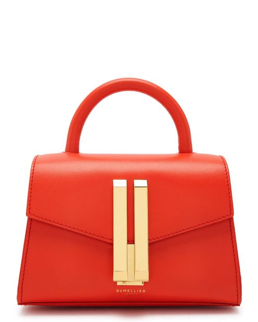 DeMellier London Red The Nano Montreal Leather Cross-body Bag