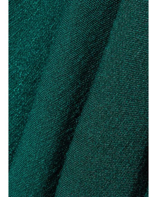 Victoria Beckham Green Vb Body Glittered Stretch-knit Midi Dress