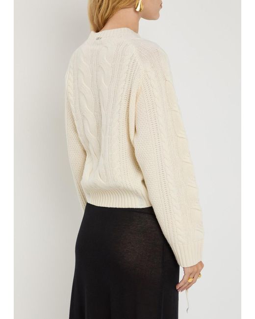 High Natural Revue Cable-Knit Jumper