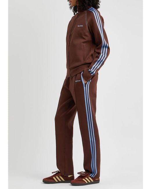 Adidas Brown X Wales Bonner Logo-embroidered Kntited Track Pants