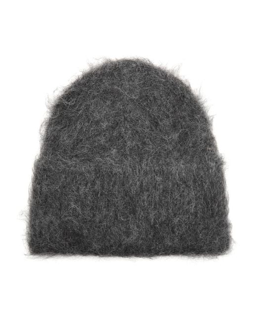 Totême  Gray Alpaca-Blend Beanie