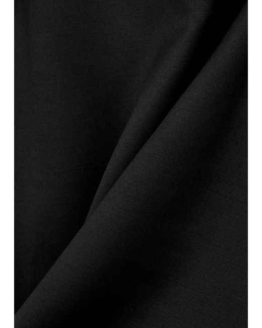 Chloé Black Bow-embellished Satin Top