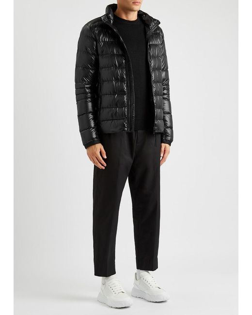 Canada Goose Black Crofton Quilted Shell Jacket for men