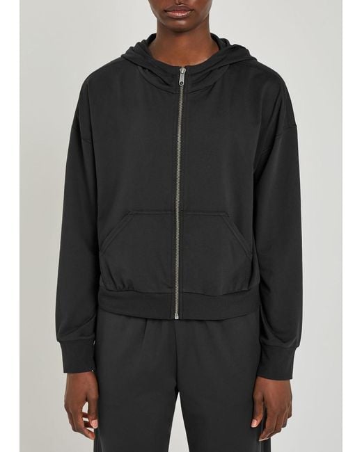 vuori Black Halo Modern Hooded Jersey Sweatshirt