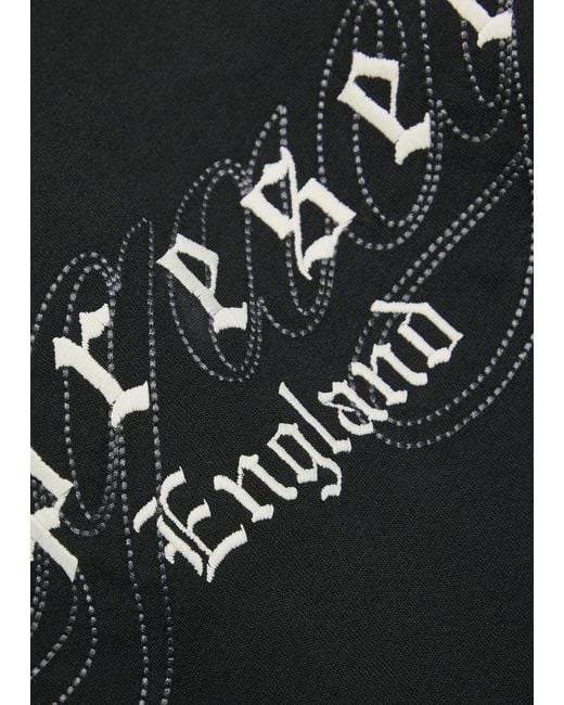 Represent Black Legacy Overprint Logo Cotton T-Shirt for men