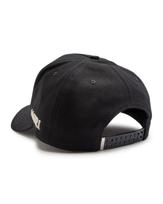 Amiri Black Logo-Embroidered Canvas Cap for men