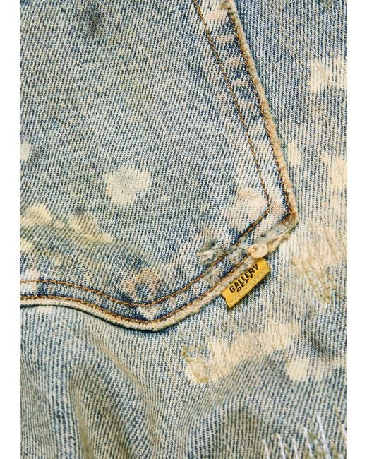 GALLERY DEPT. Blue Greased 646 Flared-Leg Jeans for men