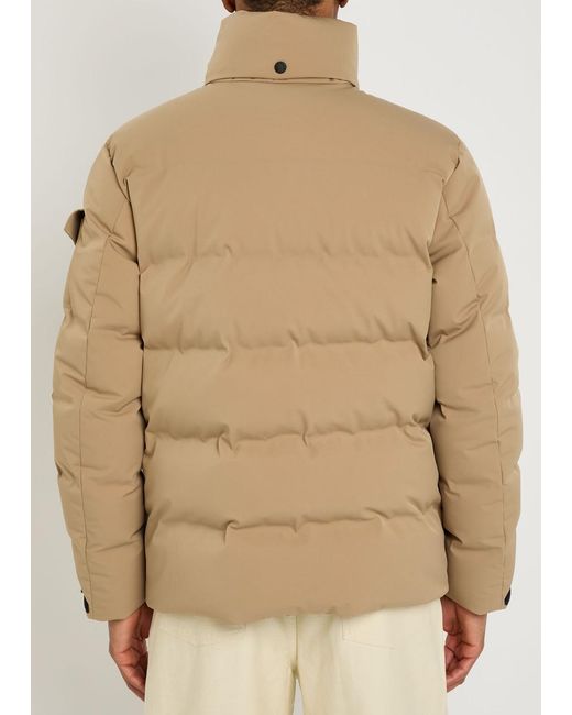 Moncler Natural Montgetech Hooded Padded Quilted Shell Ski Jacket for men