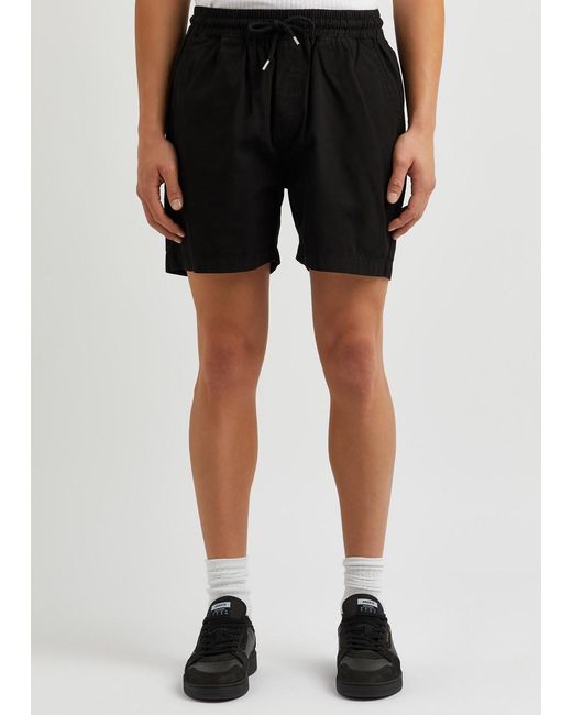 COLORFUL STANDARD Black Cotton Shorts for men