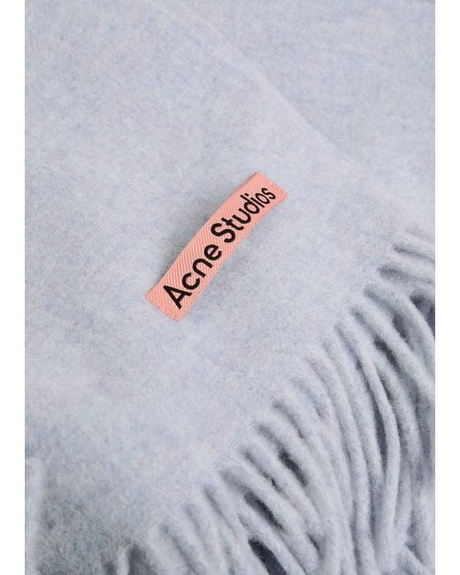 Acne White Canada Wool Scarf