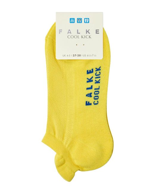 Falke Yellow Cool Kick Jersey Trainer Socks
