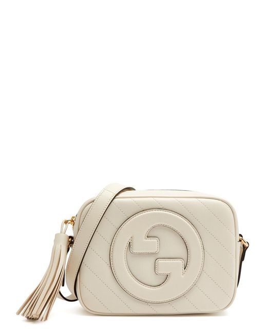 Gucci Natural Blondie Leather Camera Bag