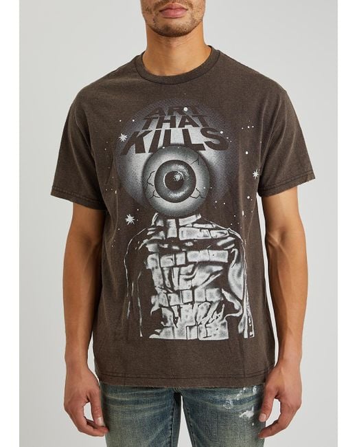 GALLERY DEPT. Atk Rod Printed Cotton T-shirt in Grey for Men