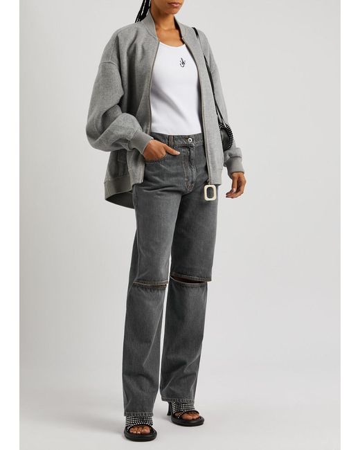J.W. Anderson Gray Cut-out Bootcut Jeans