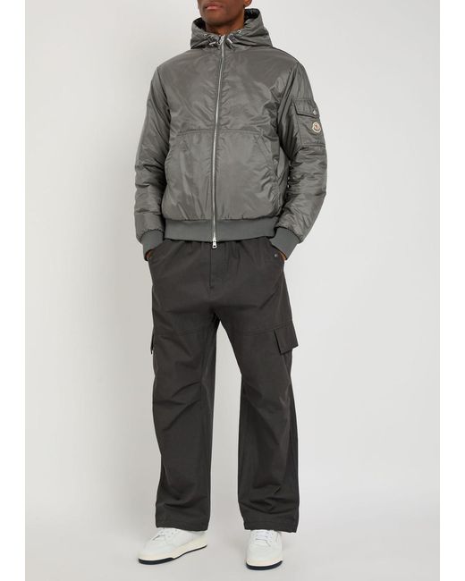 Moncler Gray Poiliot Quilted Shell Jacket for men