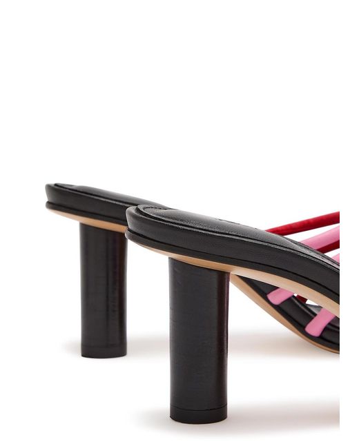 J.W. Anderson Red Plot 65 Woven Leather Sandals