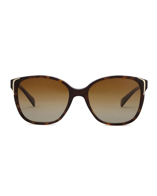 Prada Metallic Tortoiseshell Square-frame Sunglasses