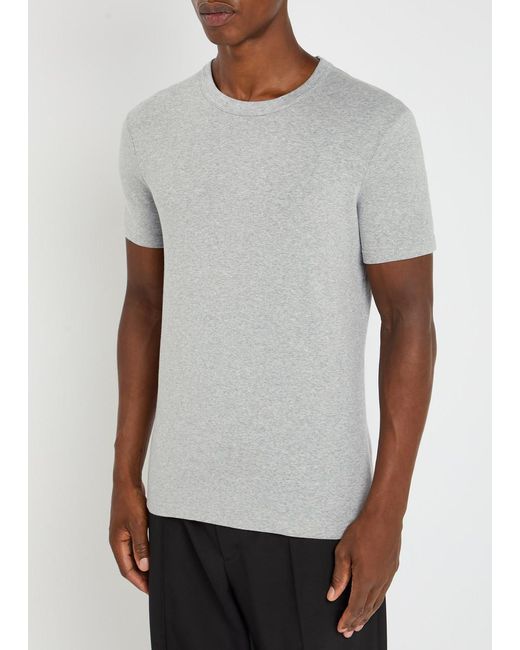 Tom Ford Gray Stretch-Cotton T-Shirt for men