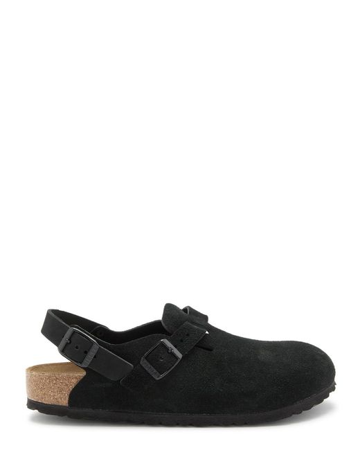 Birkenstock Black Tokio Ii Suede Clogs