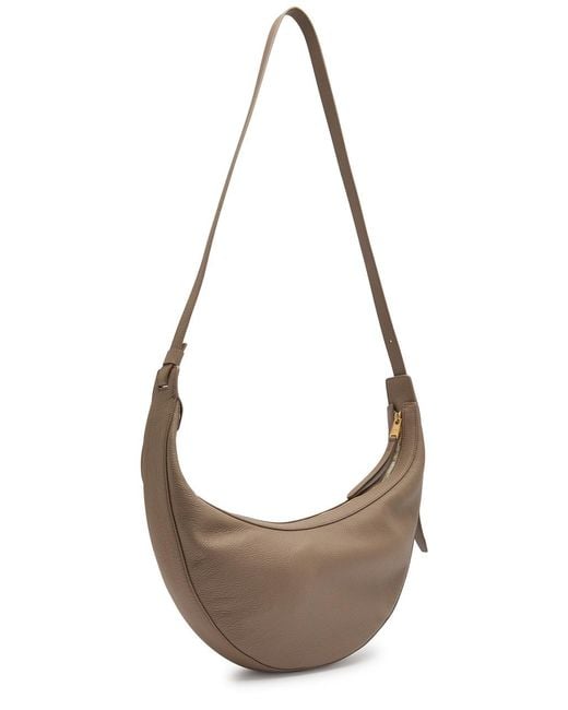 Khaite Metallic Augustina Grained Leather Cross-Body Bag