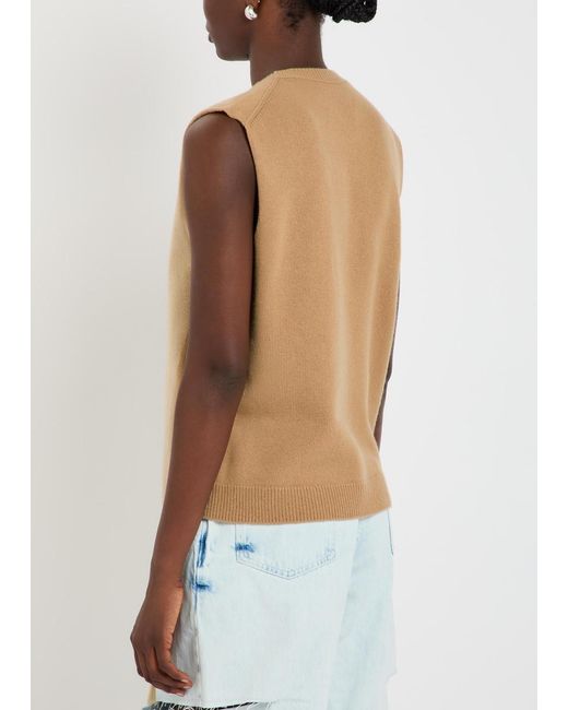 Maison Margiela Natural Fuse Colour-Blocked Wool Vest