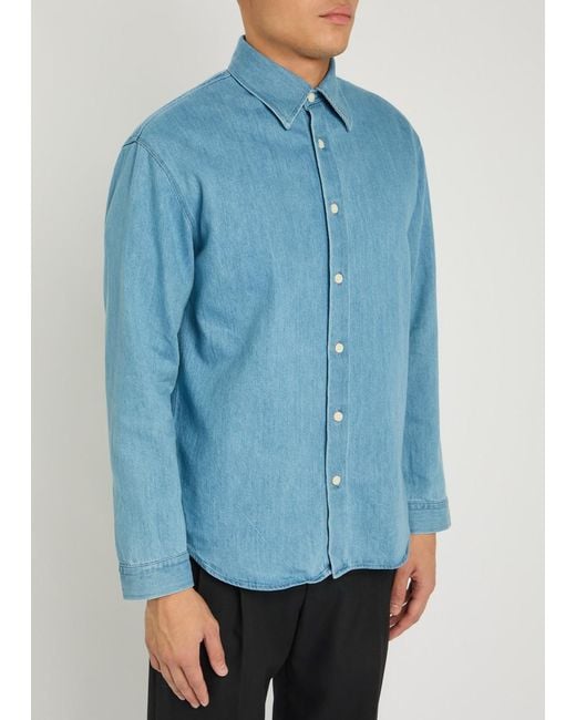 NN07 Blue Casper Denim Shirt for men