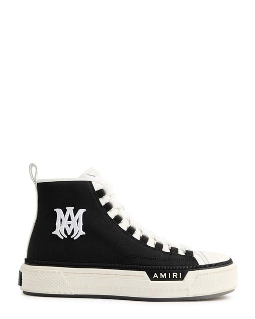 Amiri Black Court Ma Canvas Hi-Top Sneakers for men