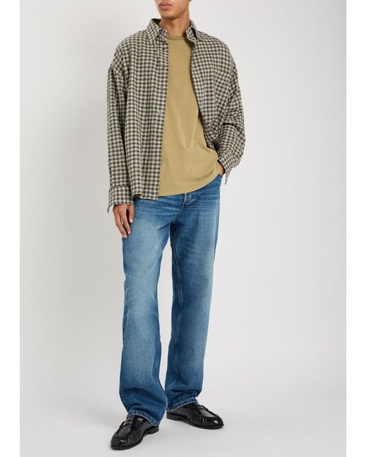 A.P.C. Blue Fairfax Washed Straight-Leg Jeans for men
