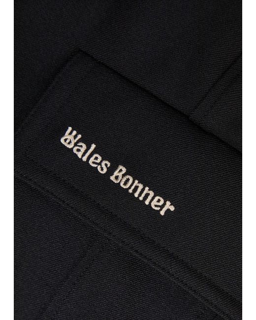 Wales Bonner Blue Adidas X Embellished Stretch-Twill Trousers