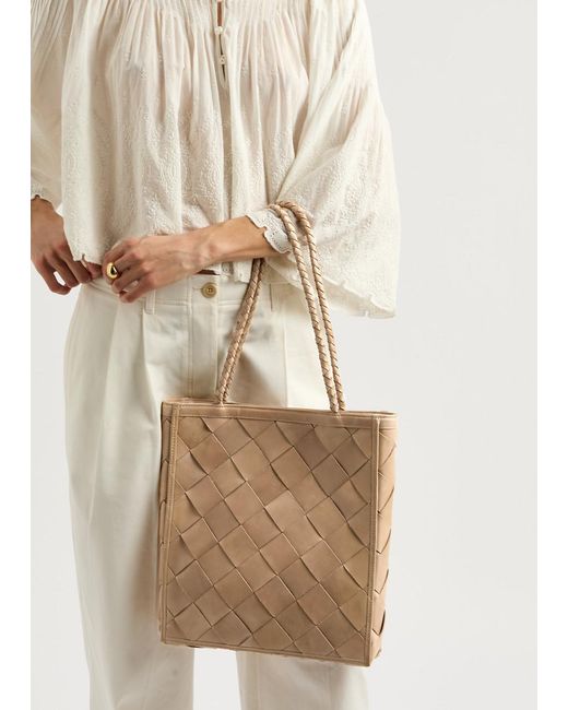 Bembien Natural Le Tote Grande Woven Leather Tote