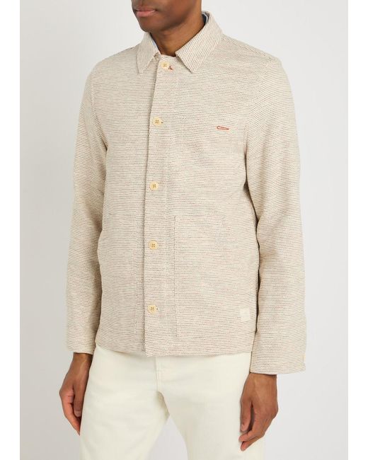 Paul Smith Natural Woven Cotton-Blend Overshirt for men