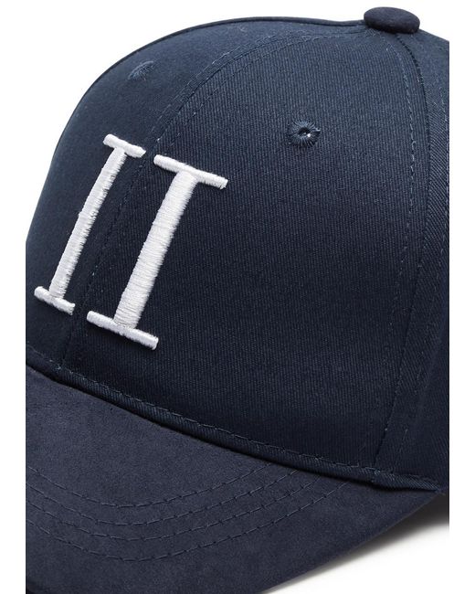 Les Deux Blue Embroidered Twill Cap for men