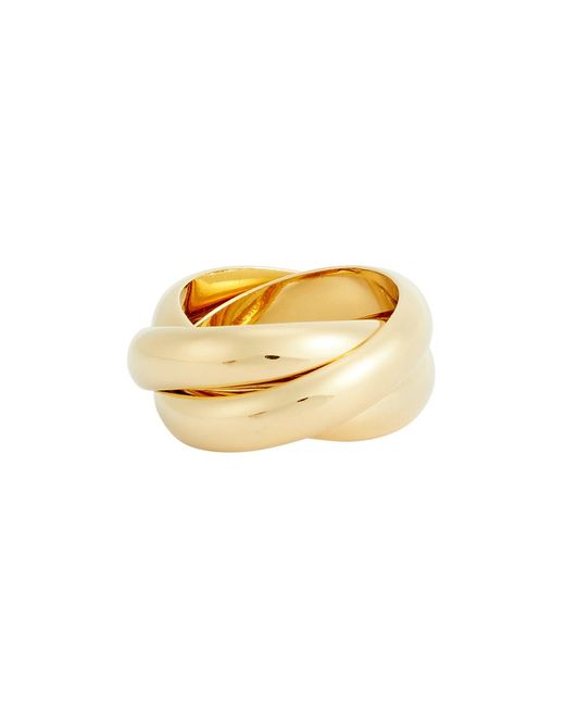 LIE STUDIO Metallic The Sofie 18kt -plated Ring