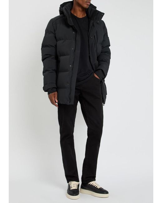 Belstaff Black Pendulum Padded Shell Coat for men