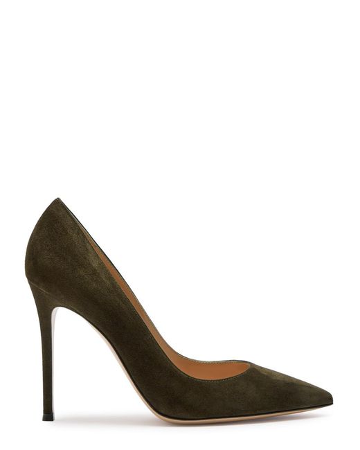 Gianvito Rossi Brown Gianvito 105 Suede Pumps