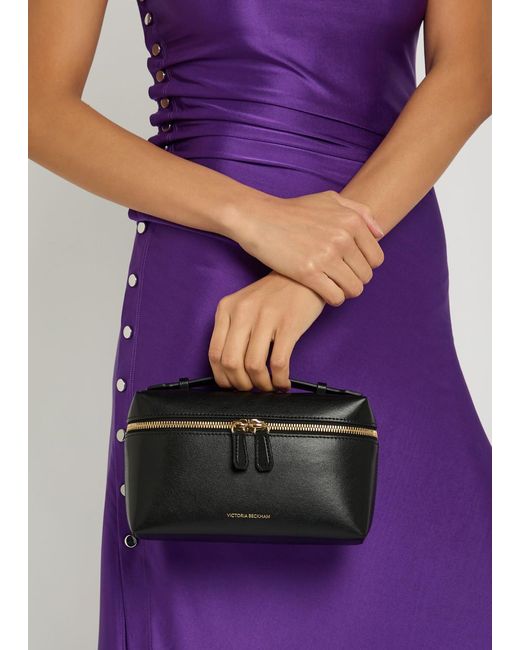 Victoria Beckham Black Vanity Leather Cross-Body Bag