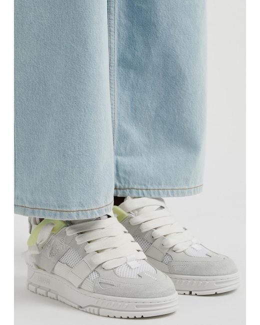Axel Arigato White Area Patchwork Panelled Mesh Sneakers