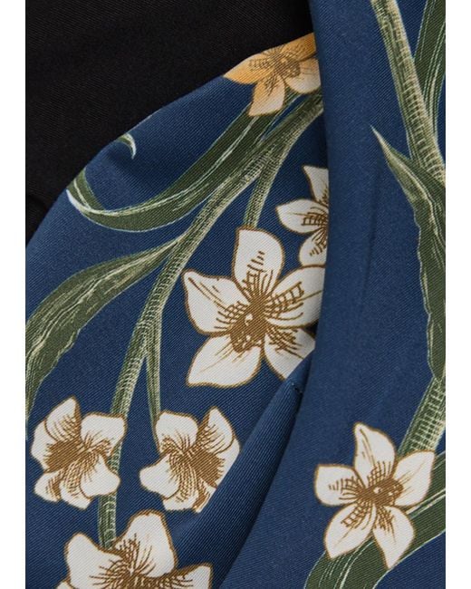 Agua Bendita Blue Zucchini Laguna Floral Underwired Bikini Top