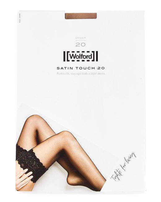 Wolford White Satin Touch Fairly Light 20 Denier Hold-Ups