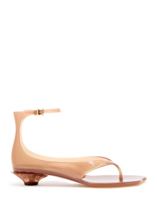 Chloé Pink Chloé Jelly Thong Sandals, Flat Sandals, Uk5 Eu38