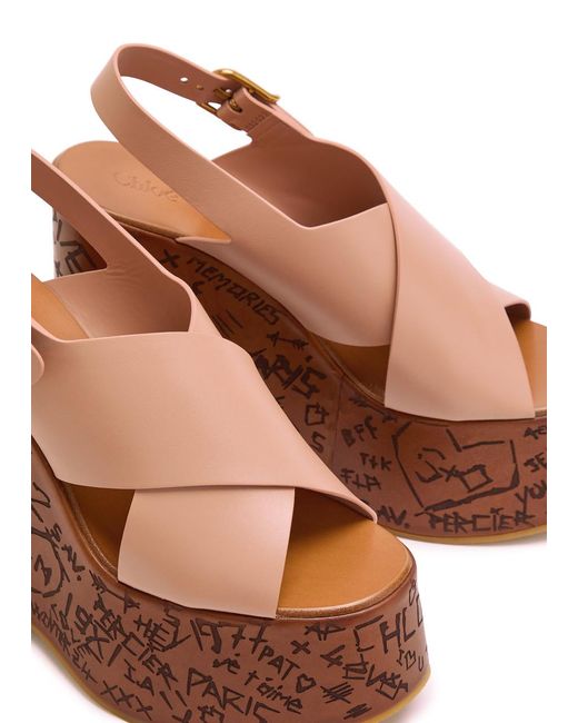 Chloé Brown Wedges