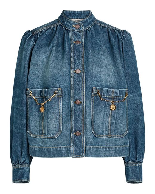 Chloé Blue Capsule Embellished Jacket