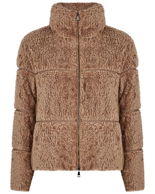 Moncler Brown Segura Quilted Fleece Jacket