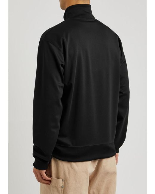 J.W. Anderson Black Logo Half-zip Stretch-jersey Sweatshirt for men