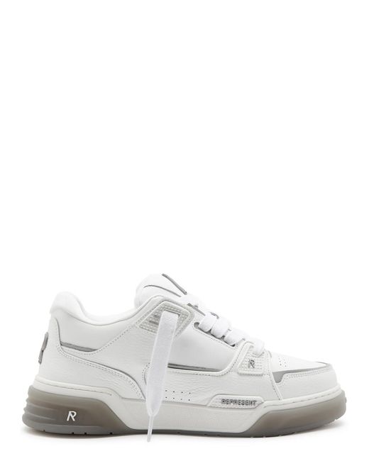 Represent White Apex 2.0 Leather Sneakers for men
